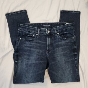 Straight Leg Distressed Wash Calvin Klein Jeans